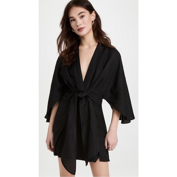 Significant Other Lola Batwing Sleeve Plunging Neckline Dress Size 8 - Picture 1 of 7